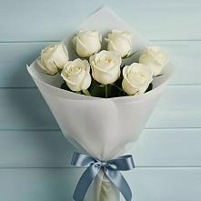 Букет 7 Белых роз Эдлесс Лав в Сурхахи