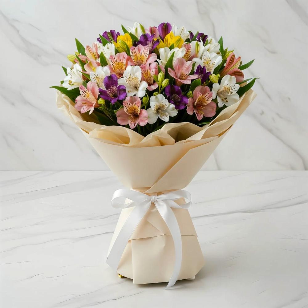 Букет цветов из: Альстромерии в Сурхахи