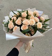 Букет Кремовые розы Латте в Сурхахи
