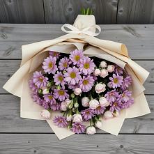 Букет цветов из:  Розы и Хризантемы в Сурхахи