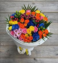 Букет цветов из:  Розы и Хризантемы в Сурхахи