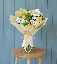 Букет цветов из:  Хризантемы и Розы #REPLACE_PRED# Сурхахи