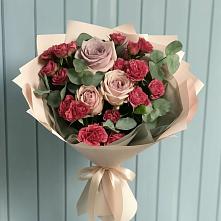 Букет цветов из:  Гвоздики и Розы в Сурхахи