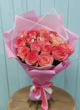 Букет 15 Розовых роз Равель #REPLACE_PRED# Сурхахи