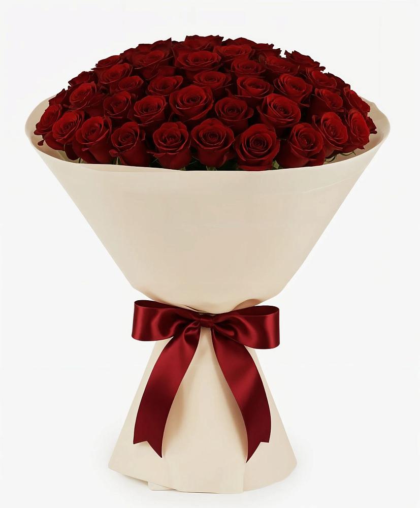 Букет 101 Бордовая роза Блэк Бакарра в Сурхахи