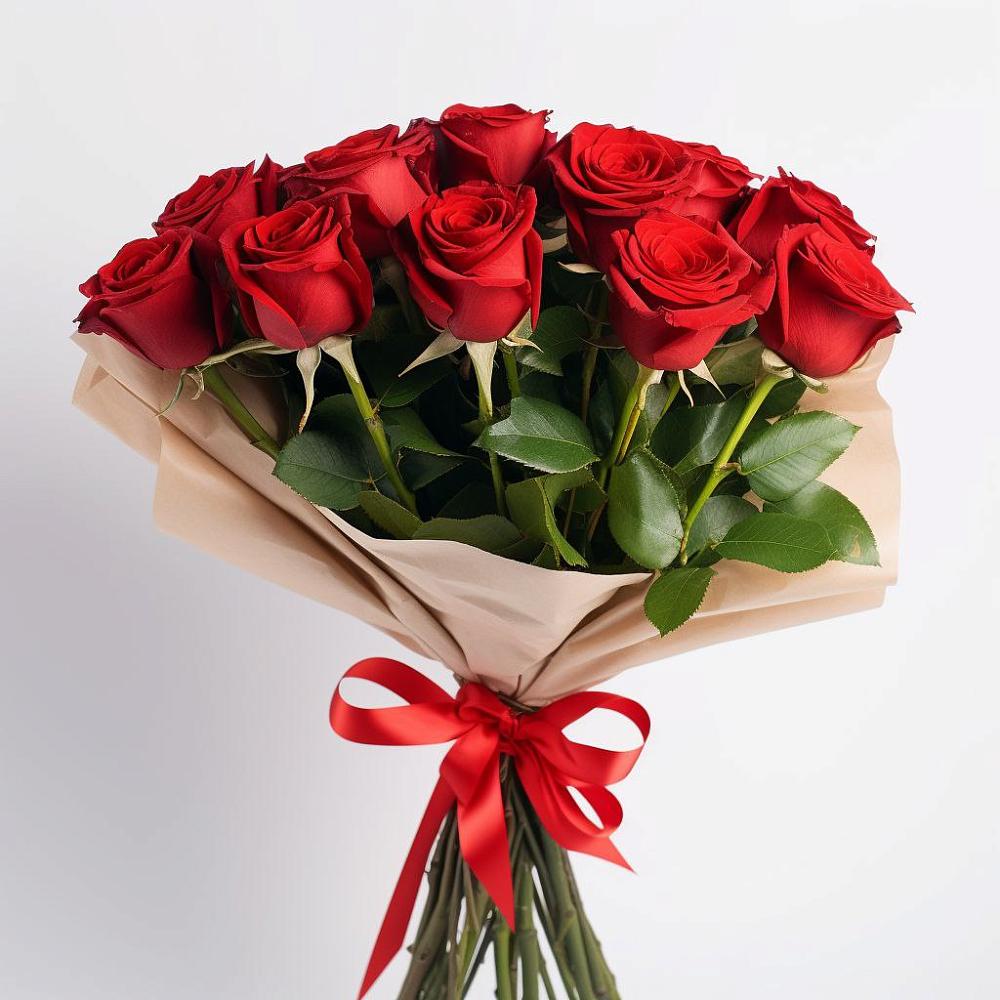 Букет 11 Красных роз Эдлесс Лав в Сурхахи